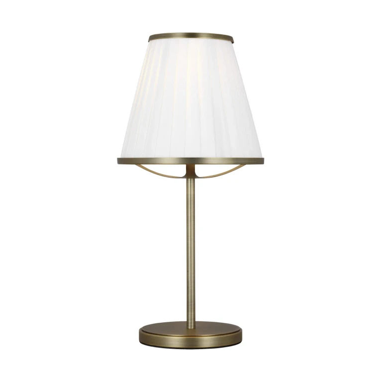Visual Comfort Studio Esther Table Lamp in Time Worn Brass by Lauren Ralph Lauren