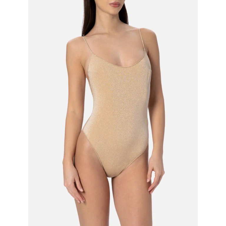 MC2 Saint Barth Cecille Lurex One-piece Swimsuit