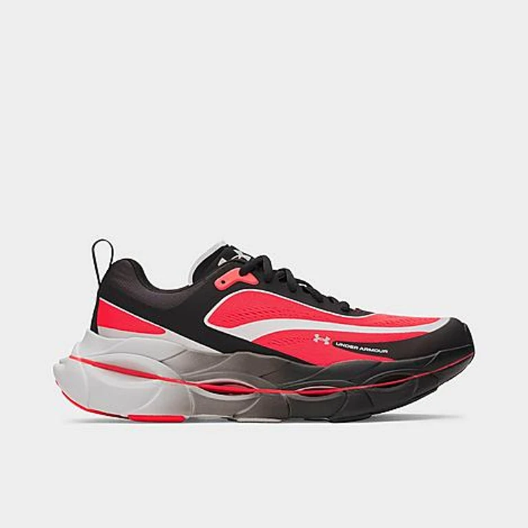 Under Armour Men's Halo Racer Running Shoes in Black/Racer Red/Distant Grey Size: 7.0
