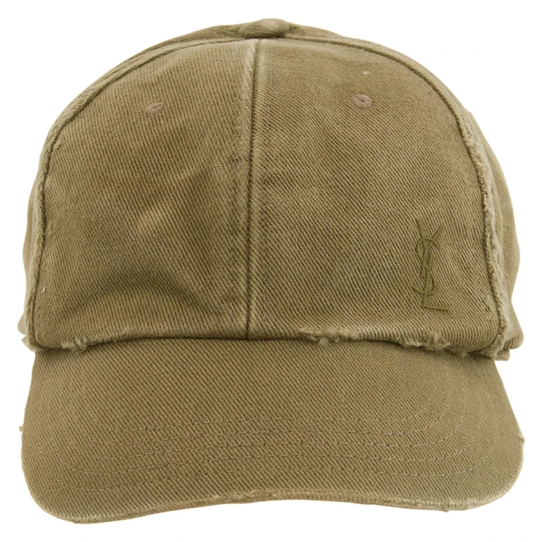 Saint Laurent Womens Washed Denim Cap