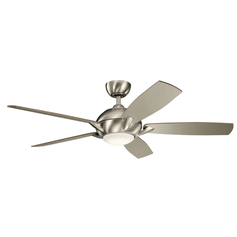 Geno 54" LED Ceiling Fan in Brushed Stainless Steel