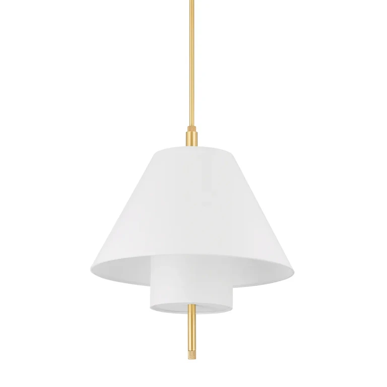 Glenmoore 1-Light Pendant in Aged Brass