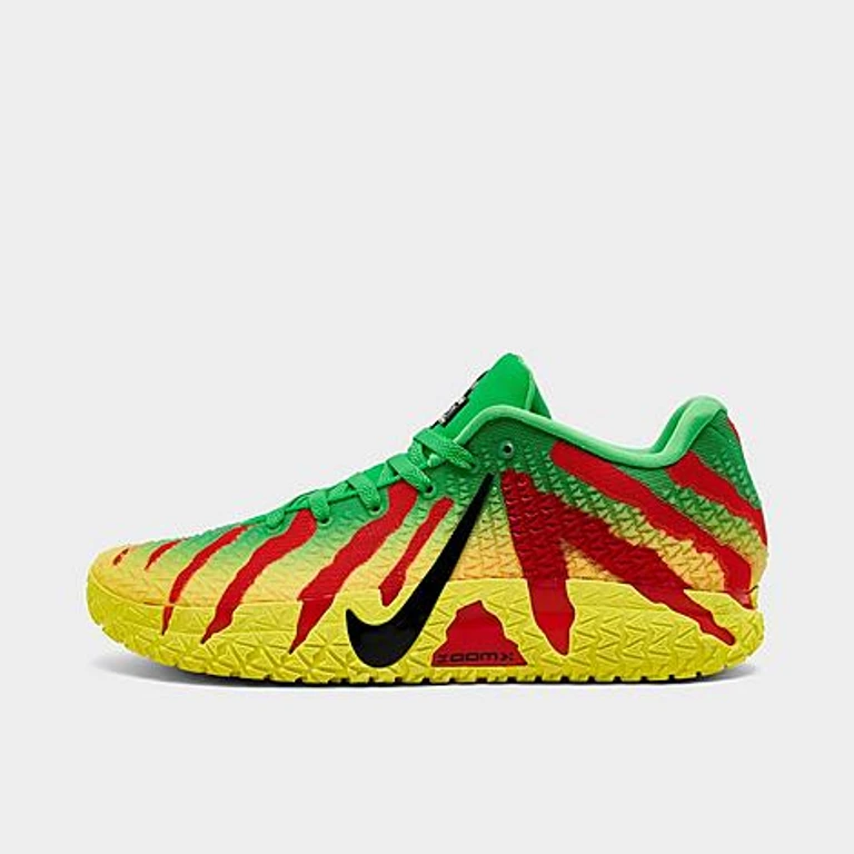Nike Men's Ja 3 Basketball Shoes in Green Spark/Black/University Red Size: 7.5