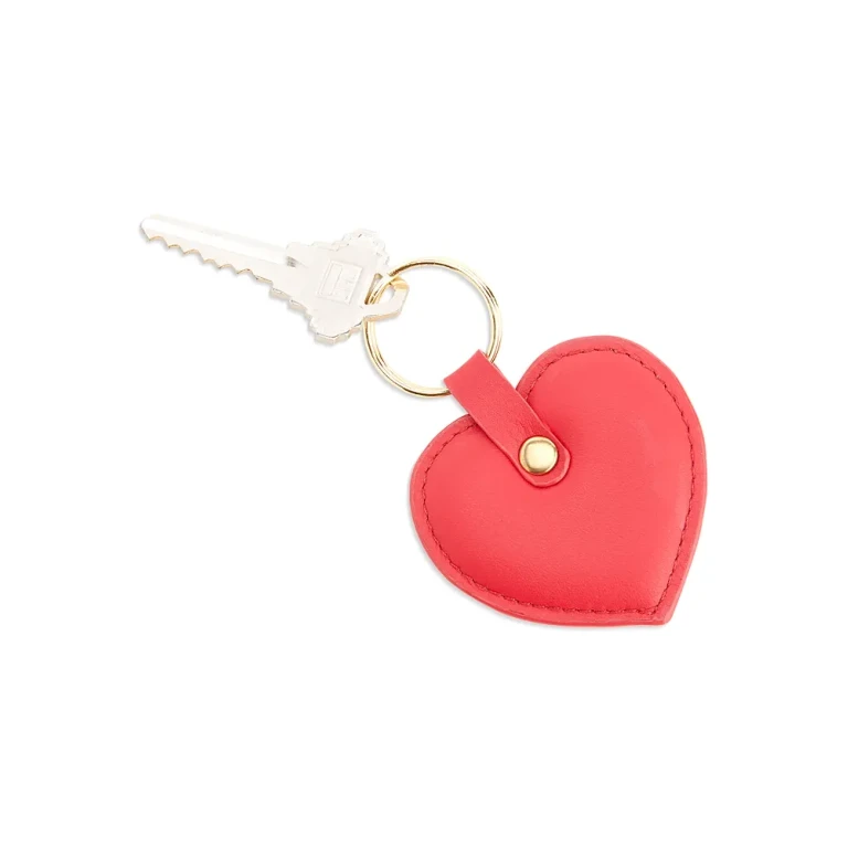 Royce Leather Heart Keychain Charm