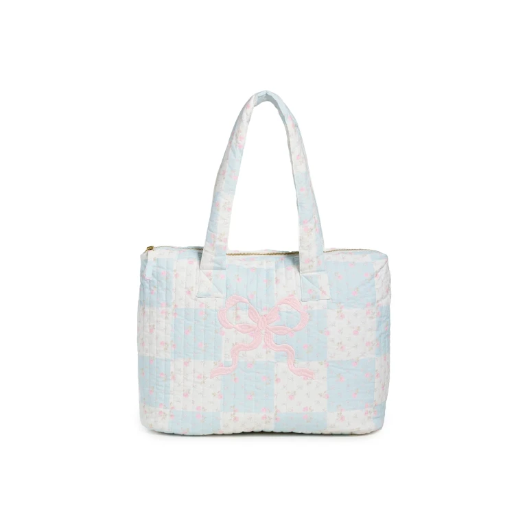 LoveShackFancy Aja Weekender Bag Ivory Chapparal One Size