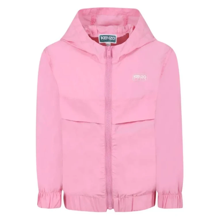 Kenzo Kids Box Logo Hooded Windbreaker Jacket