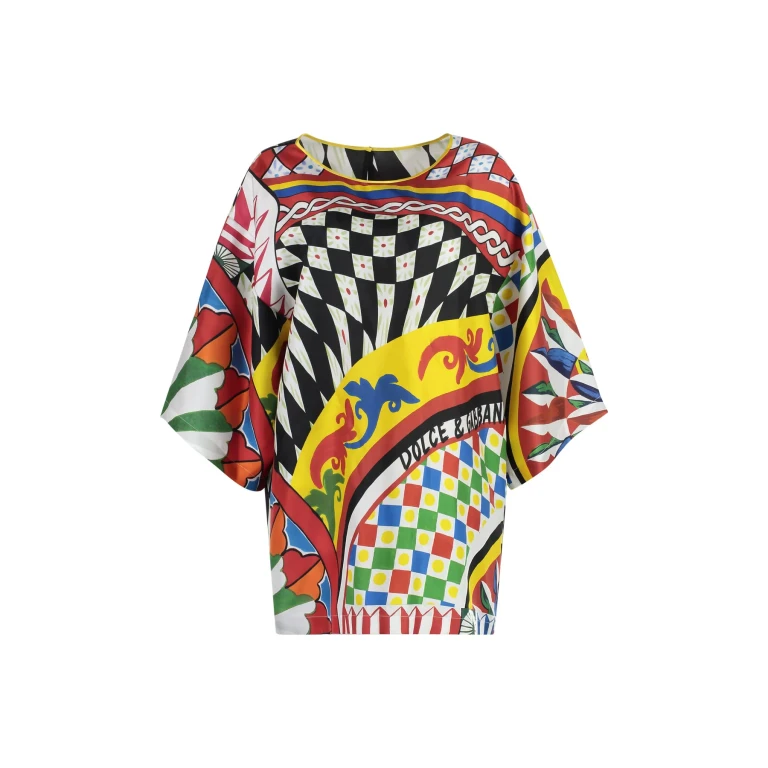 Dolce & Gabbana Printed Silk Blouse