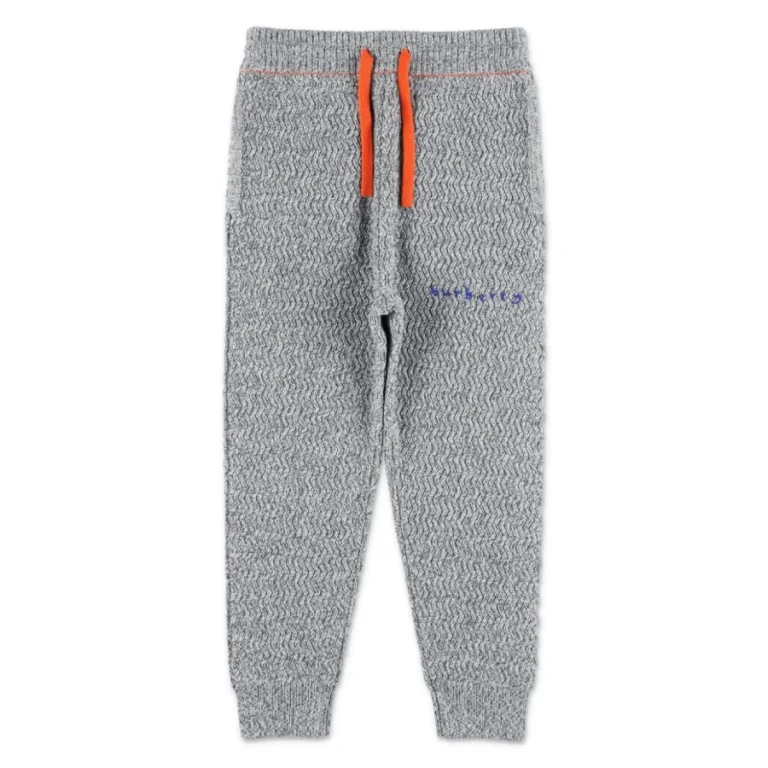 Burberry Kids Logo Embroidered Knitted Joggers