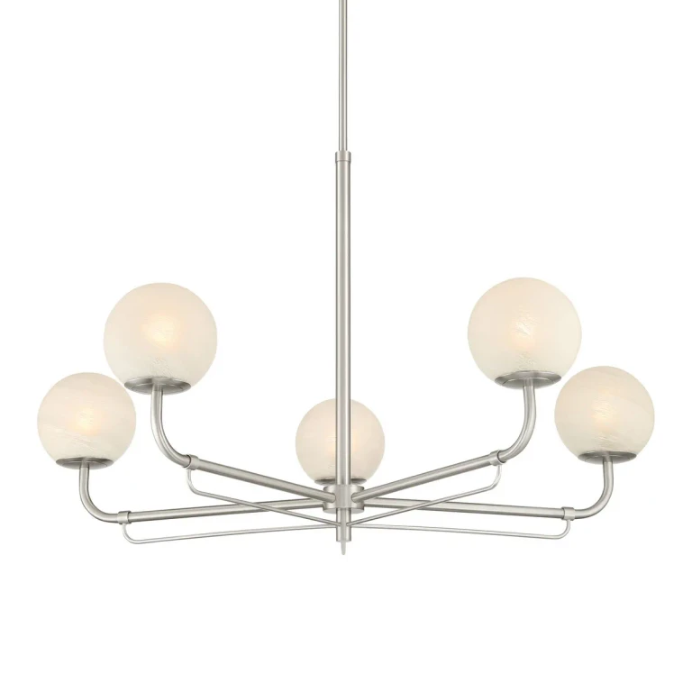 Brushed Nickel Chandelier from the Whitehall Collection