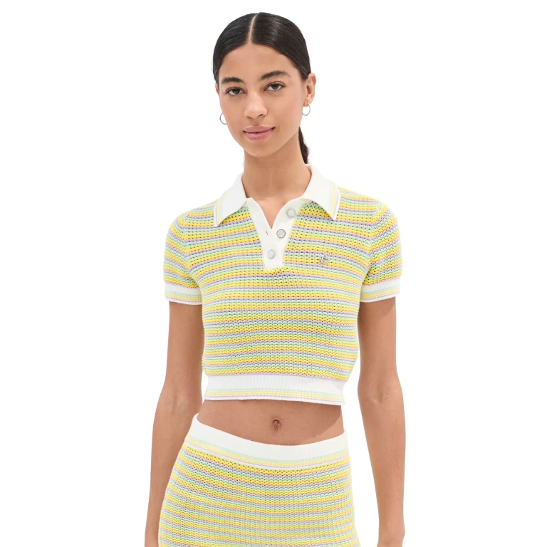 Casablanca Bourgeois Stripe Polo Shirt Multi S