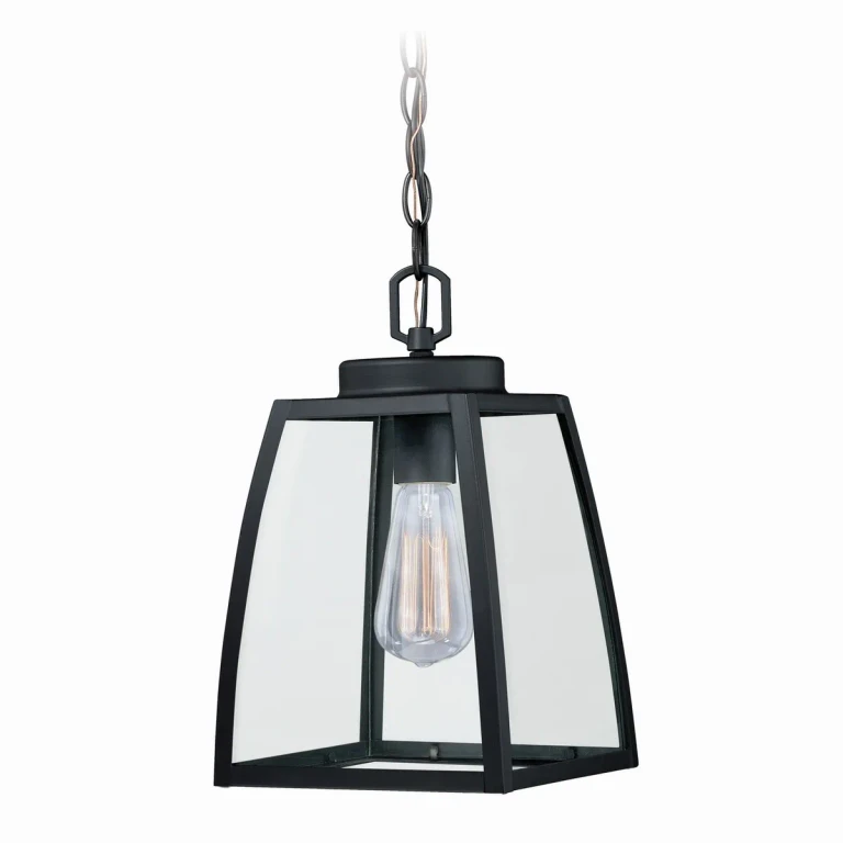 Oil Burnished Bronze One Light Outdoor Pendant from the Granville Collection