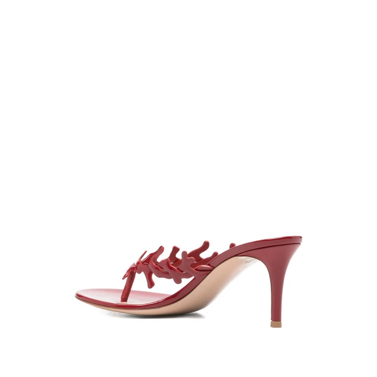 Gianvito Rossi Sandals Red Patent Calf Leather - Women
