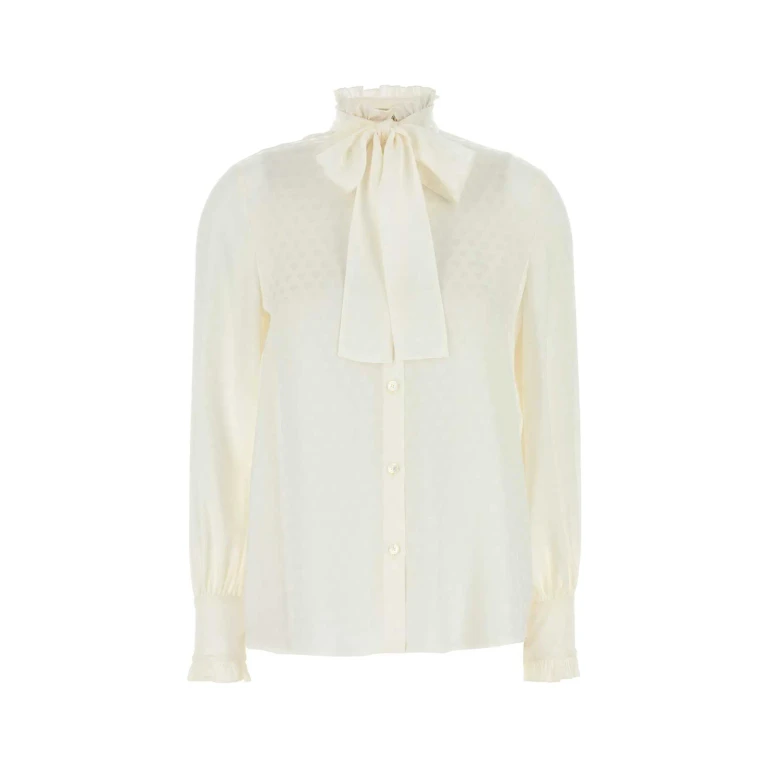 Valentino Garavani White Silk Shirt