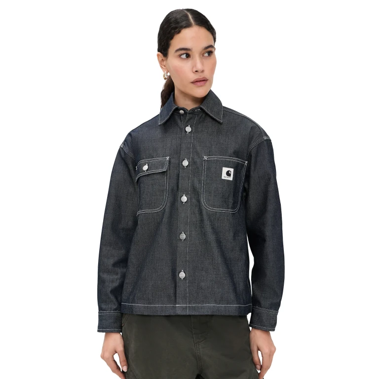 Carhartt WIP Louis Camicia Giacca in Denim Blu M