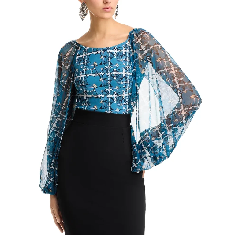 Chiara Boni La Petite Robe Basho Illusion Sleeve Top