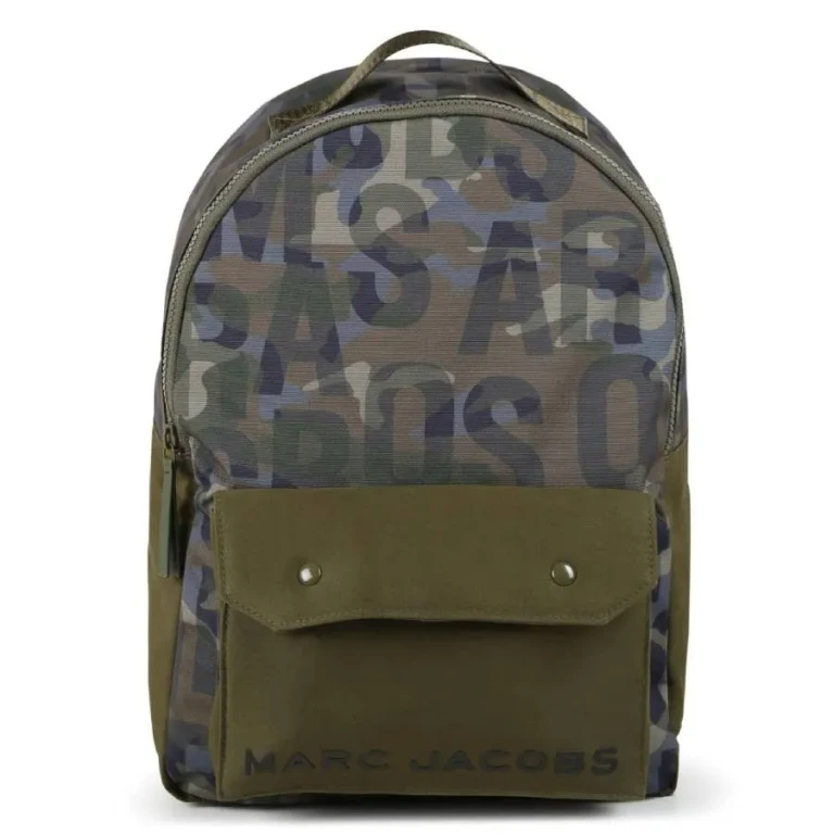 Little Marc Jacobs Kids Monogram Logo Print Backpack