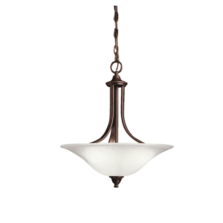 Dover 3-Light Inverted Pendant in Tannery Bronze