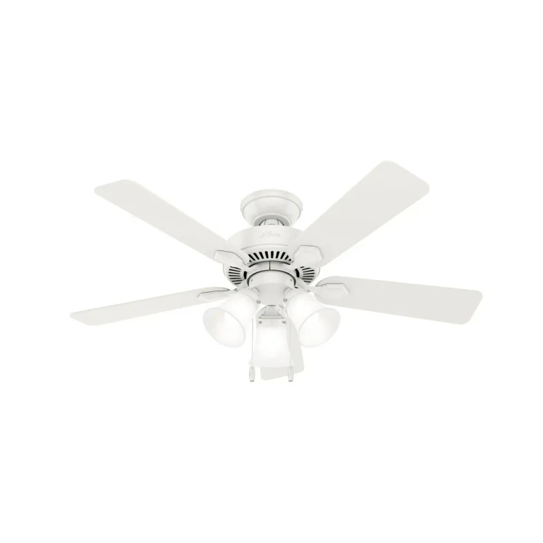 Fresh White 44"Ceiling Fan from the Swanson Collection