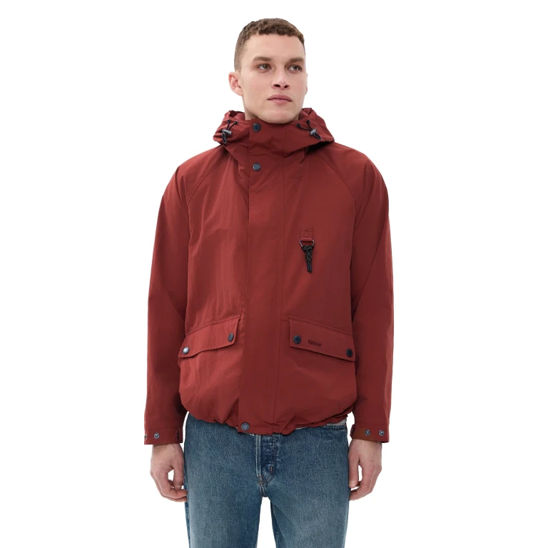 Barbour Re-Engineered シャワープルーフ ジャケット Fired Brick XL