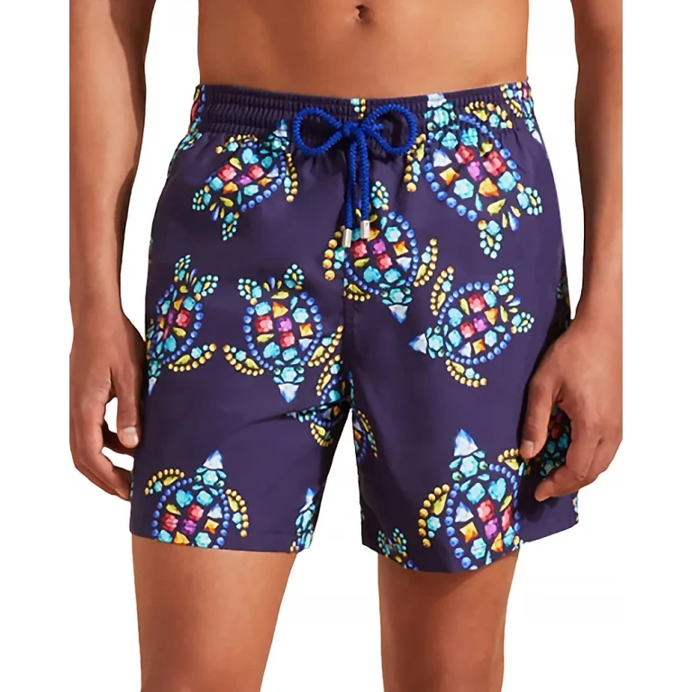 Vilebrequin Moorea Vendome Turtles Print 6 Swim Trunks