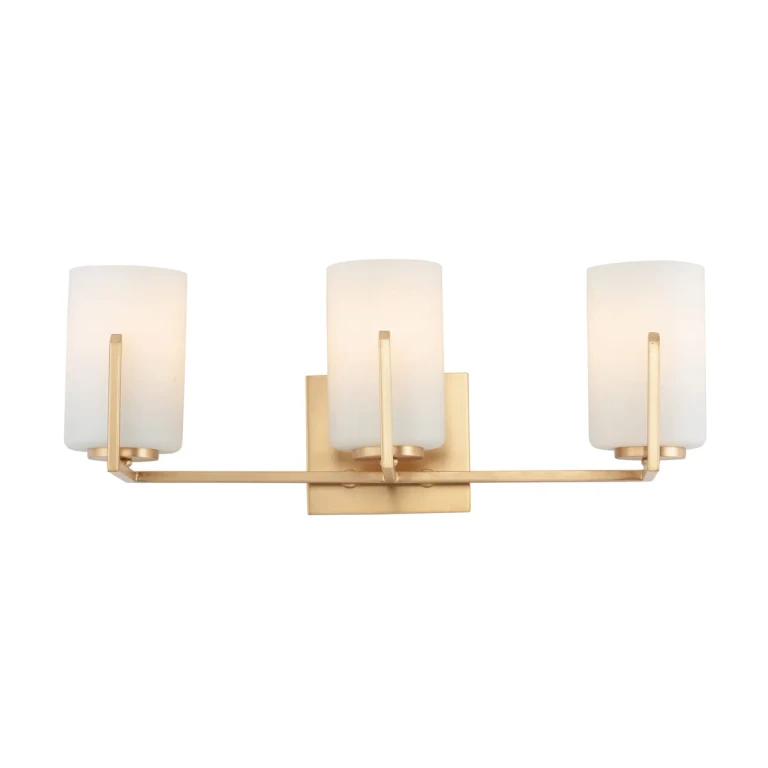 Maxim Dart 3-Light Bathroom Vanity Light in Satin Brass