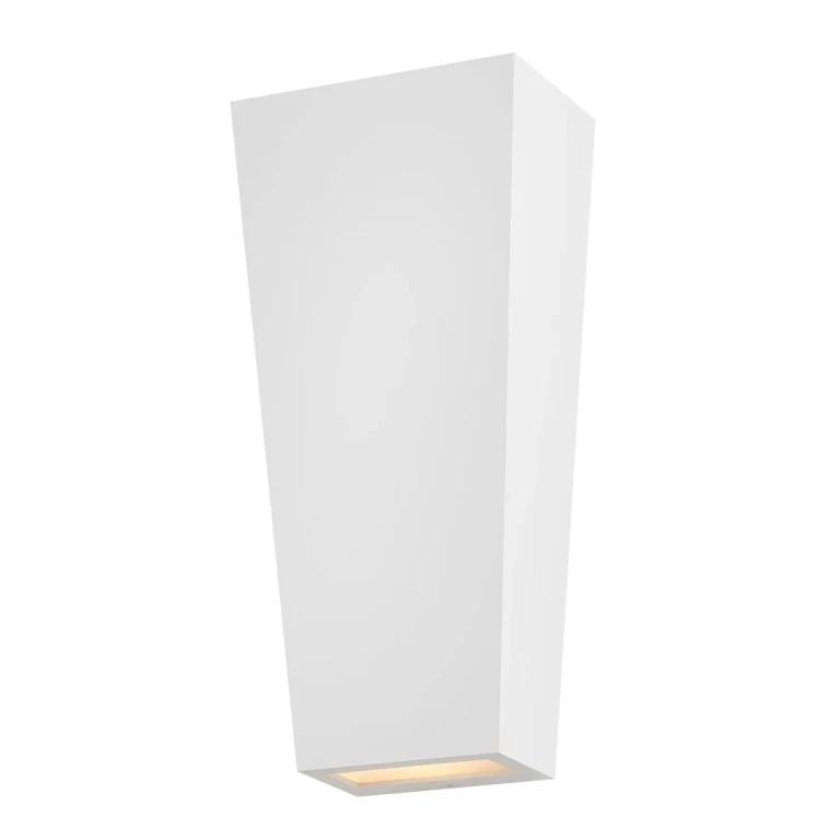 Textured White LED Wall Mount from the Cruz Collection