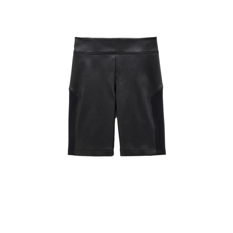 Calções Loewe em pele elástica e tecido