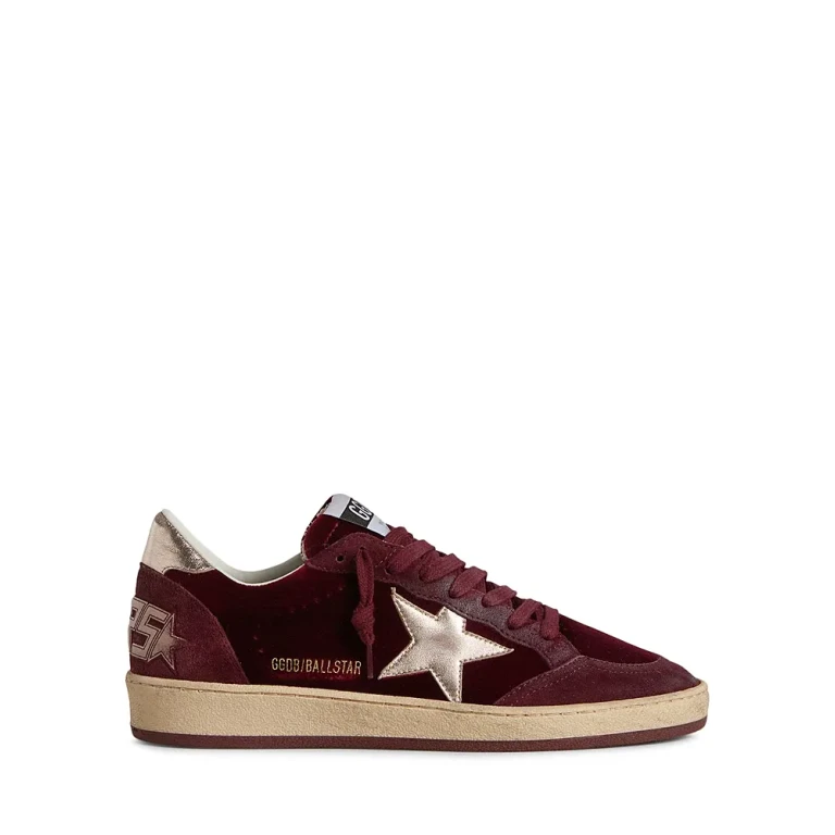 Golden Goose Women's Ballstar Velvet Embellished Sneakers