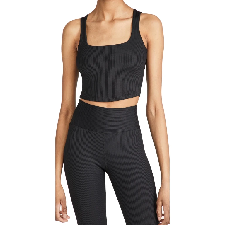 Year of Ours Ribbed Active Bra Black XL