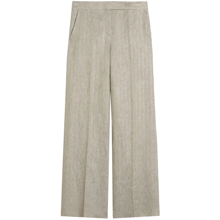 Max Mara Mxmdeserto Grey Pantaloni - Women