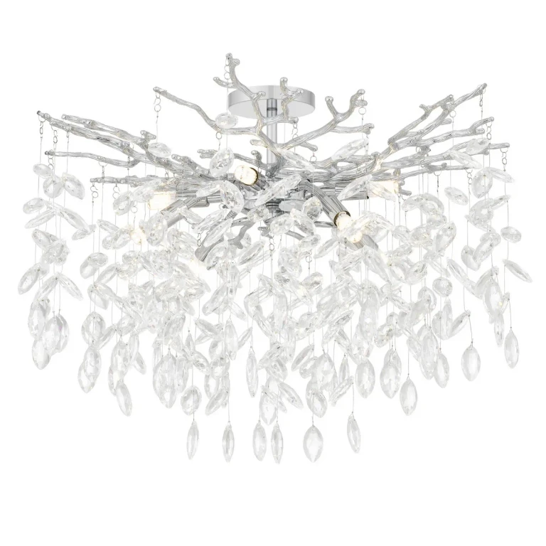 Polished Chrome LED Semi-Flush Mount from the Isobel Collection