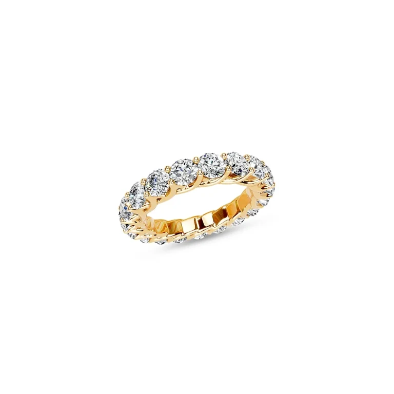 Diamond Classic Eternity Band in 14K Yellow Gold, 3.0 tcw