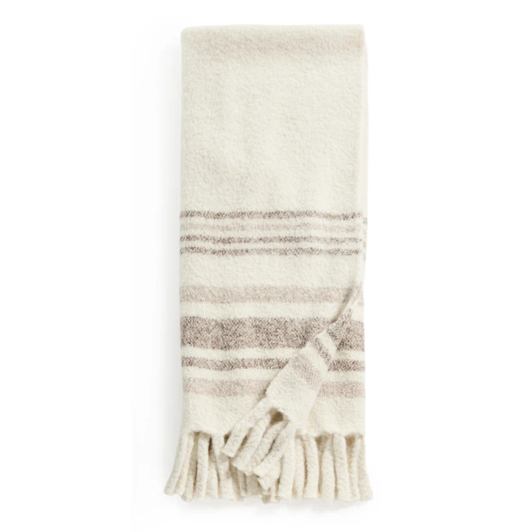 Jenni Kayne Sheridan Throw Ivory One Size