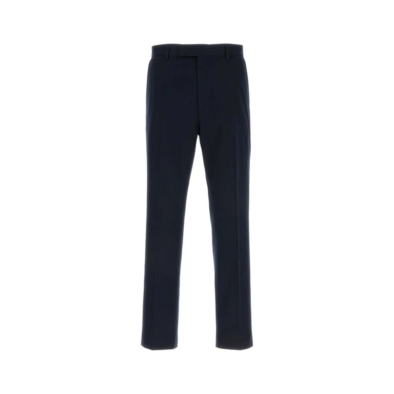 Gucci Navy Blue Gabardine Pant Exterior: Cotton Pantaloni - Men