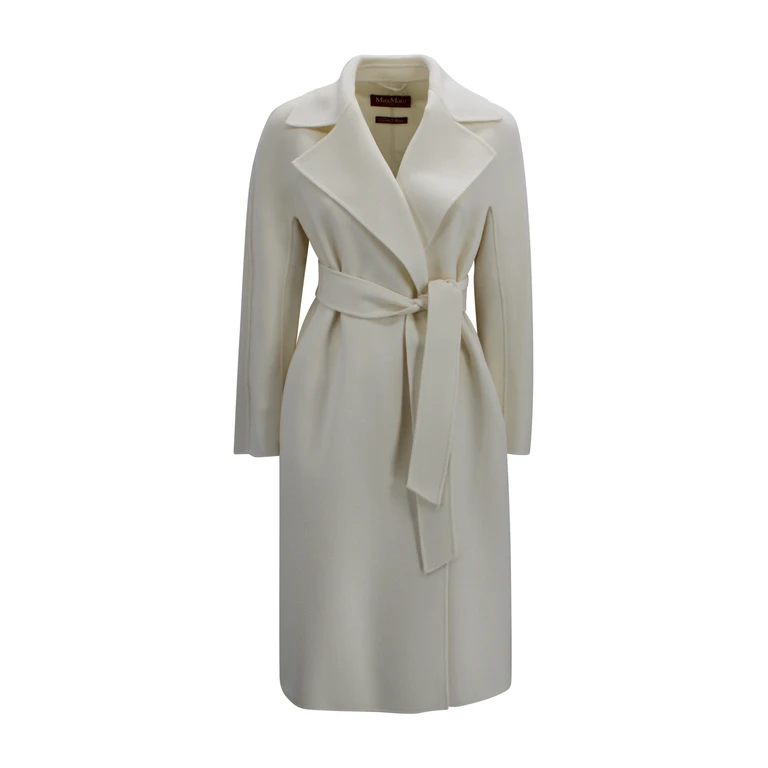 Max Mara Studio Coats White Virgin Wool - Women