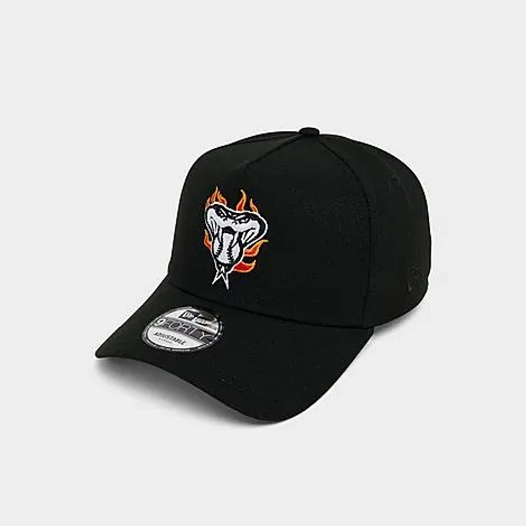New Era Arizona Diamondbacks MLB Flames 9FORTY A-Frame Snapback Hat in Black/Flame