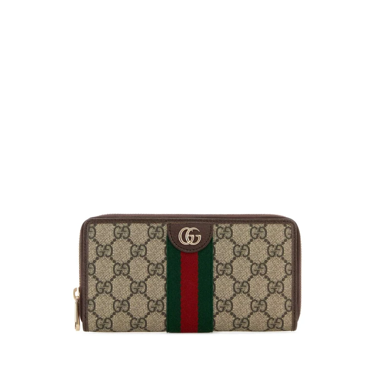 Gucci Gg Supreme Fabric Ophidia Wallet Oldbebnacerovrv Portafogli - Women