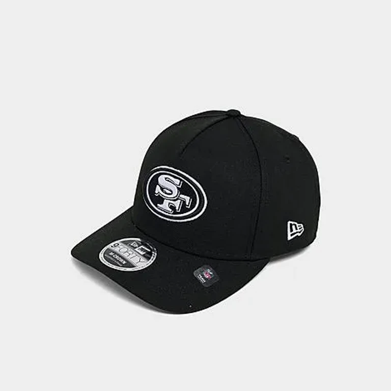 New Era San Francisco 49ers NFL 9FORTY M-Crown A-Frame Snapback Hat in Black/White
