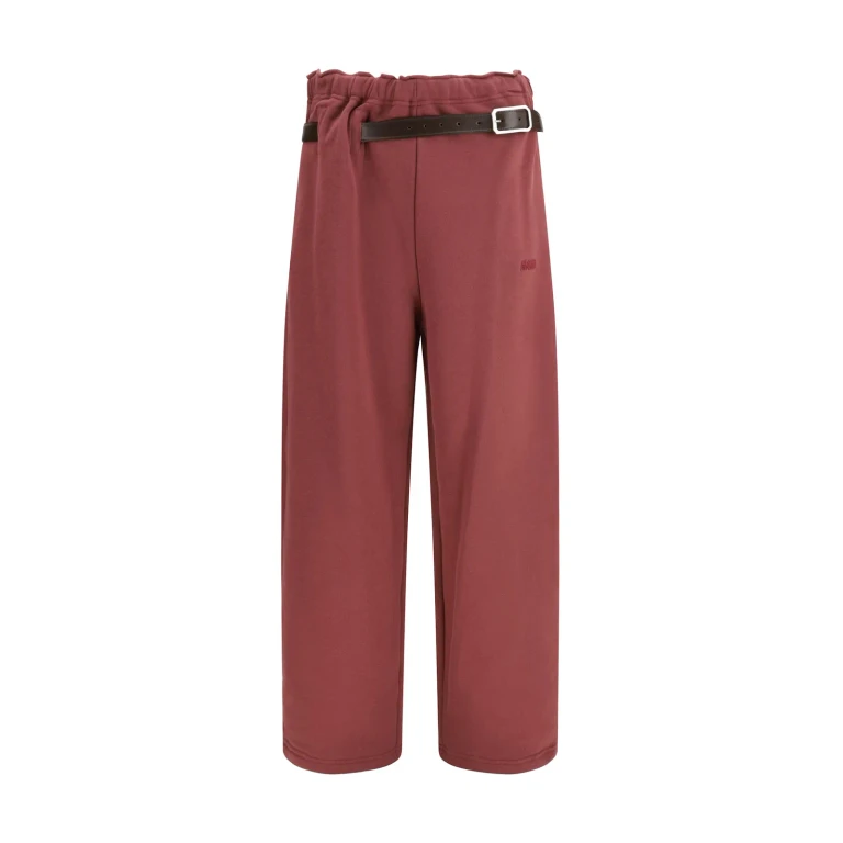Buckle-belt Track Pants
