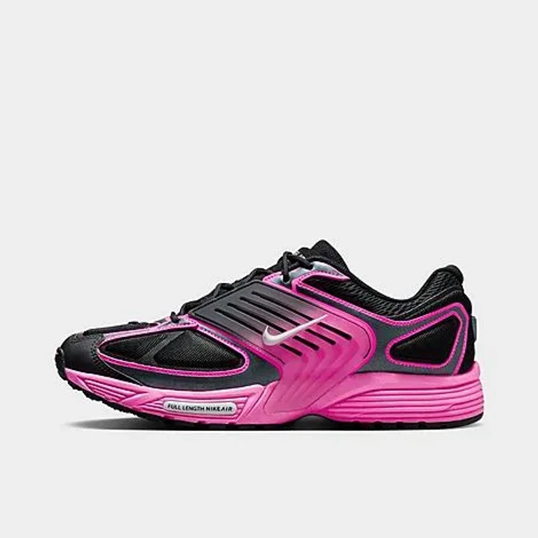 Nike Men's Air Pegasus Wave Casual Shoes in Black/Flat Pewter/Safety Orange Size: 7.5