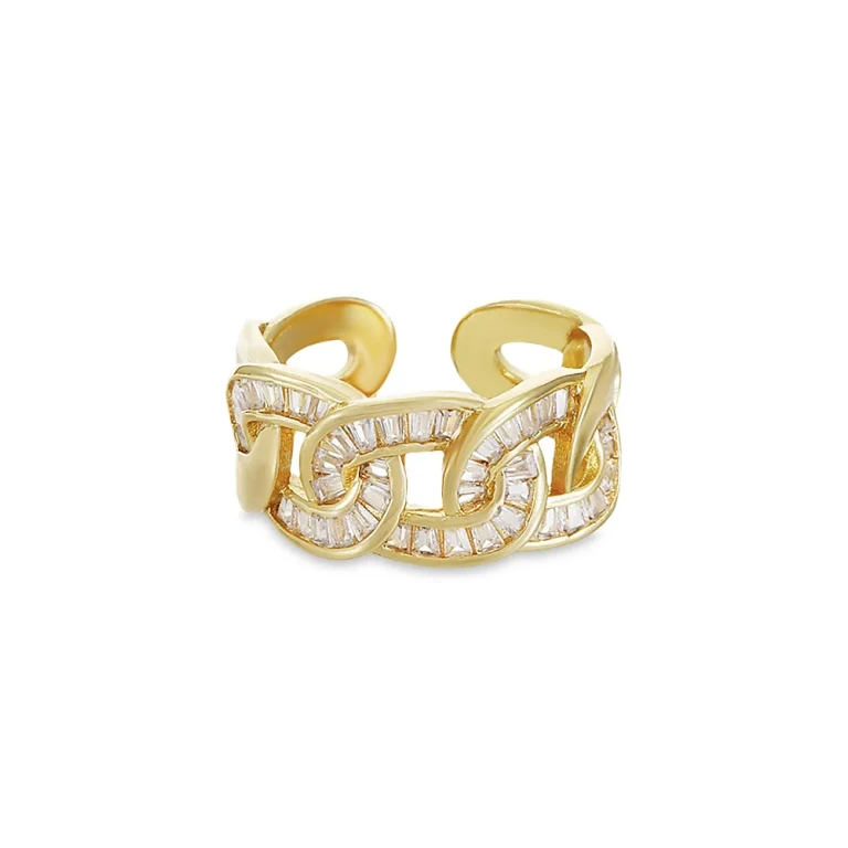 Ettika Sparkling Link Ring
