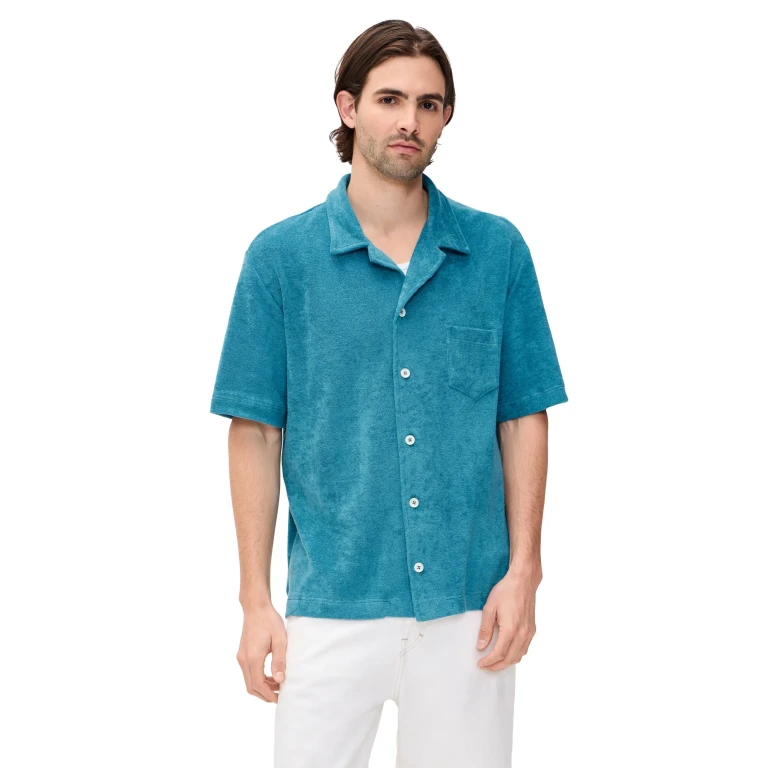 Howlin' Terry Cocktail Shirt Aqua Blues M