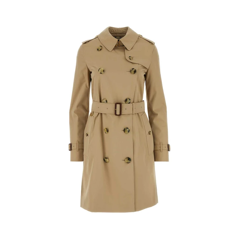 Burberry Beige Cotton Trench Coat Honey - Women