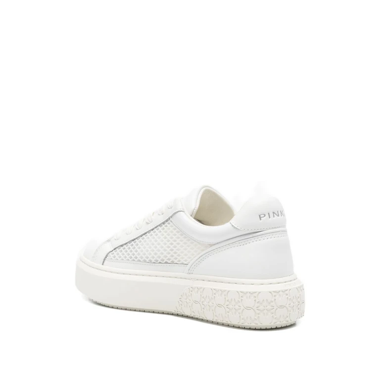 Pinko Sneakers White Pelle - Women