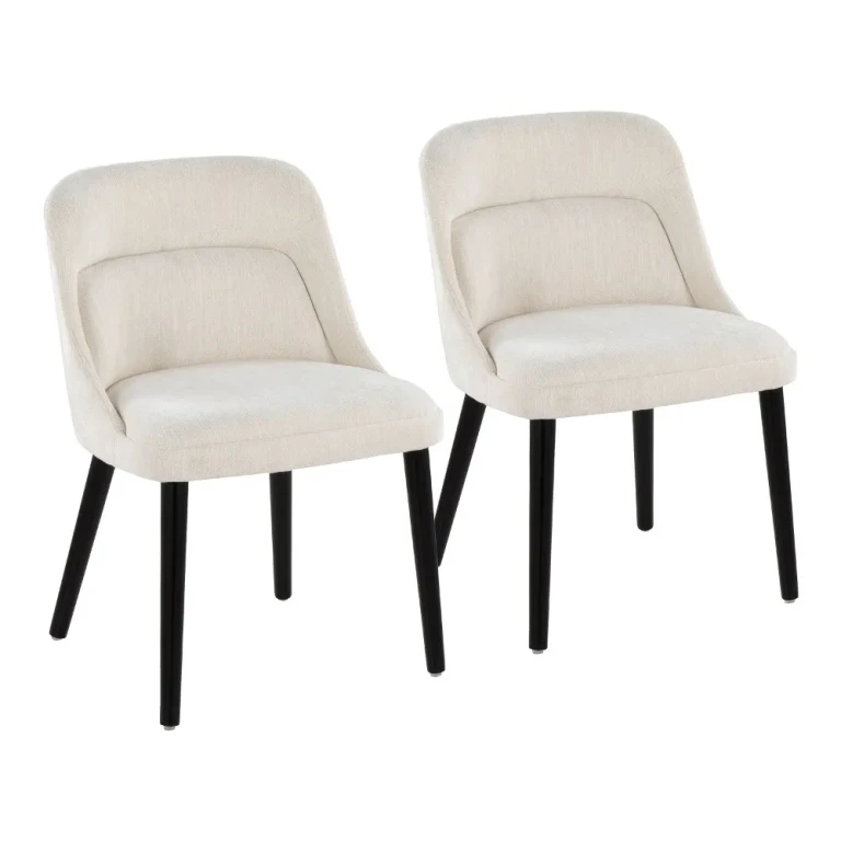 Rina Cream Dining Chairs, Set of 2
