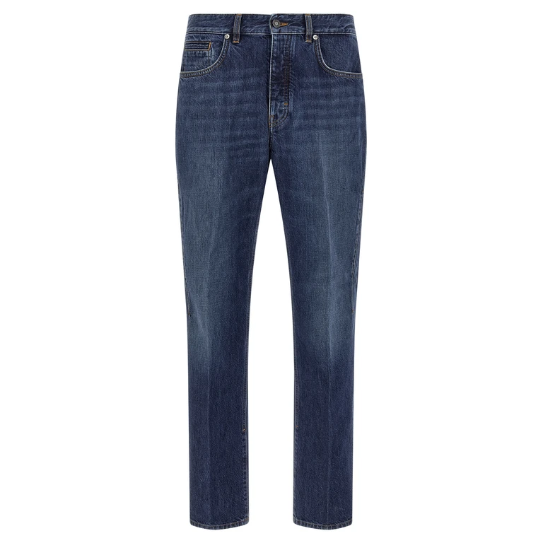 Givenchy Blue Cotton Straight-Leg Jeans Clothing - Men