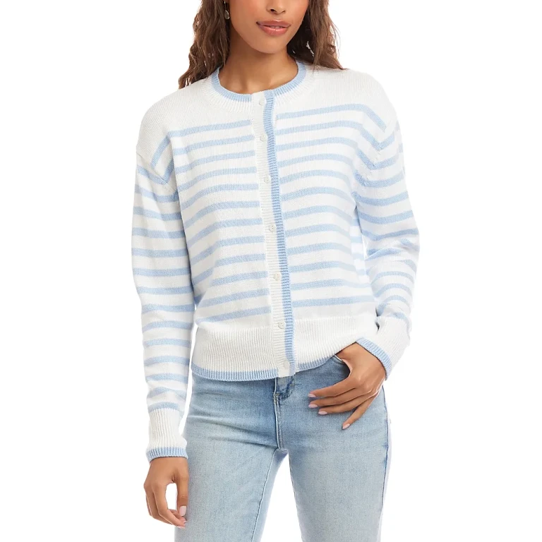 Karen Kane Stripe Cardigan Sweater