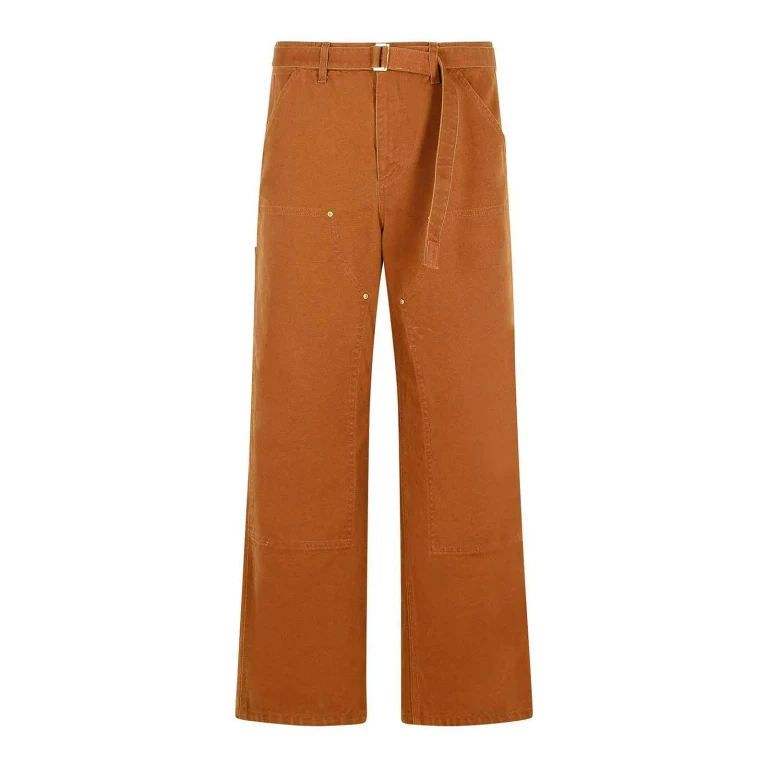 Sacai Pantalons Décontractés - Marron
