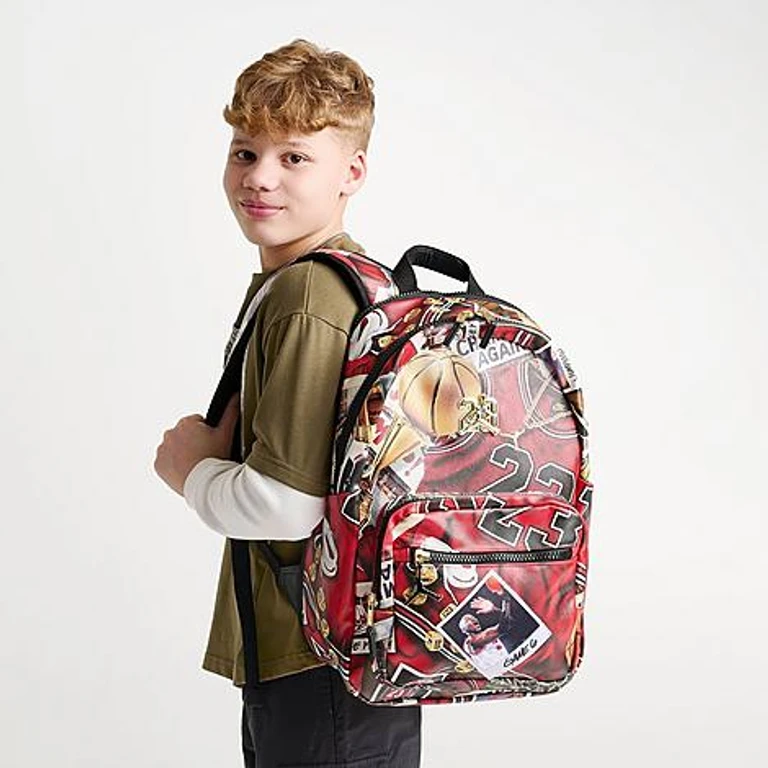 Jordan Jam Borough Backpack in Red/Multi