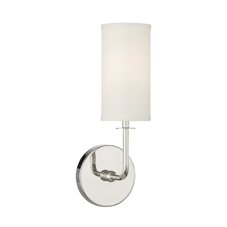 Powell 1-Light Wall Sconce in Polished Nickel